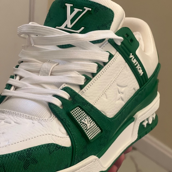 Louis Vuitton Trainer 'Green Monogram Denim' - Picture 6 of 7